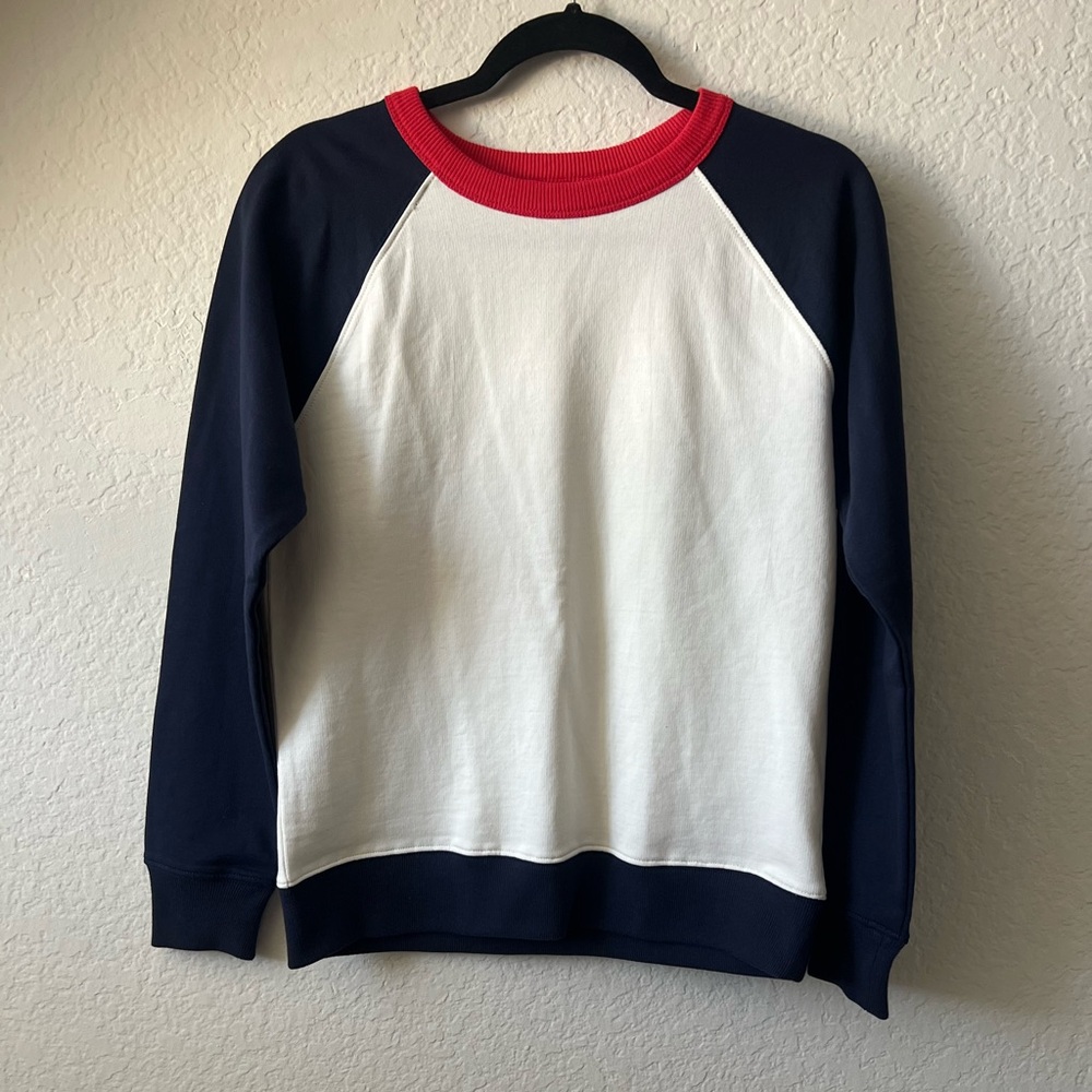 J crew Red and Navy Raglan Sweatshirt‎
